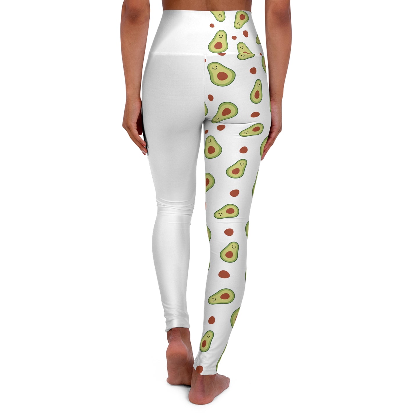 Odd Avocado White High Waisted Yoga Leggings