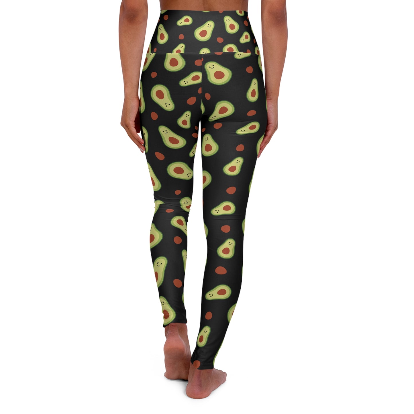 Even Avocado Black High Waisted Yoga Leggings