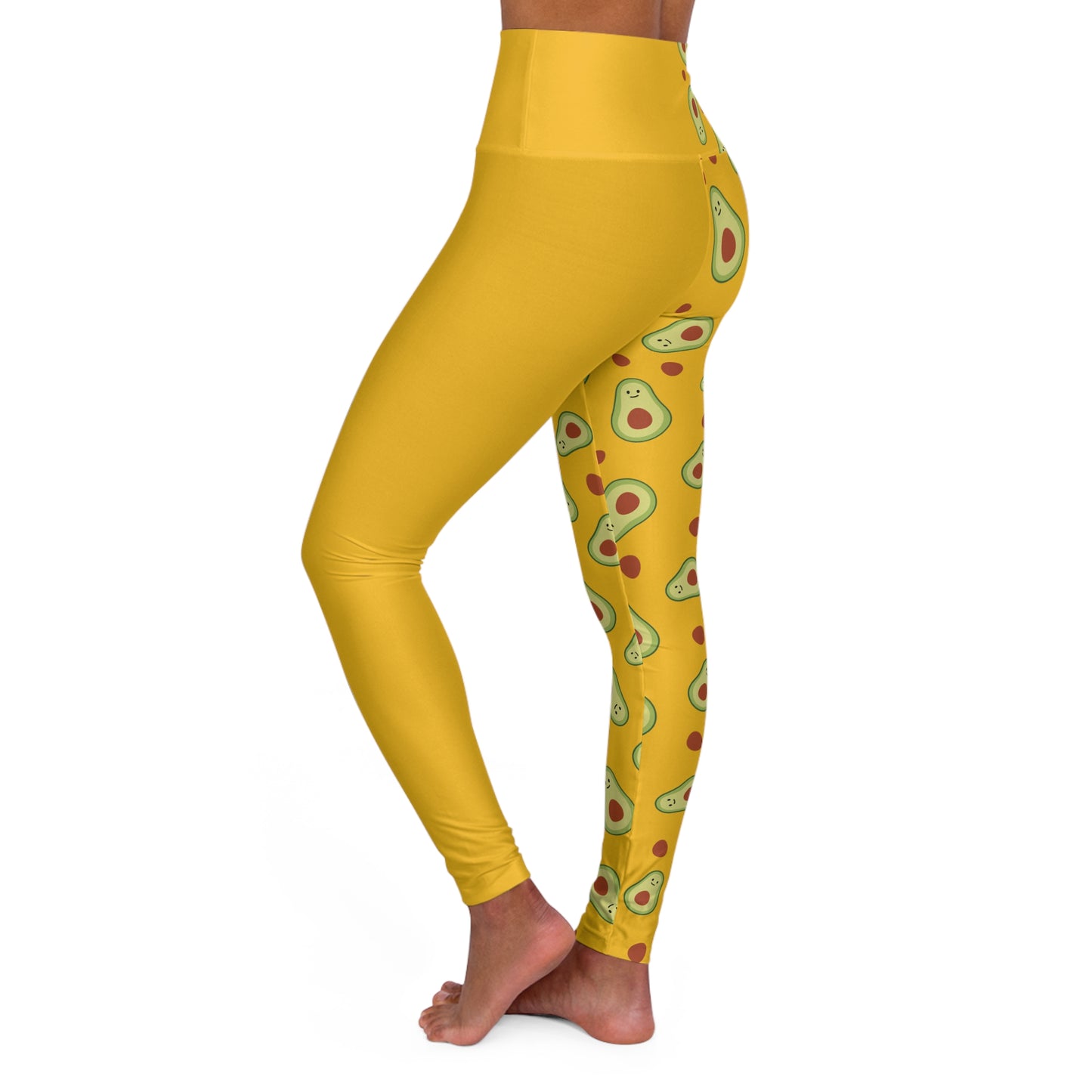 Odd Avocado Yellow High Waisted Yoga Leggings