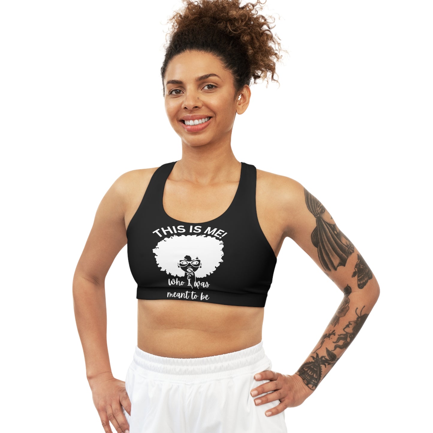 This is me! Black Sports Bra