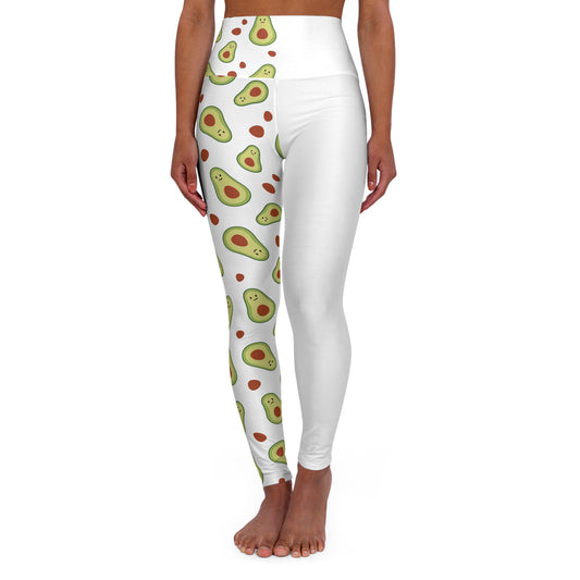 Odd Avocado White High Waisted Yoga Leggings