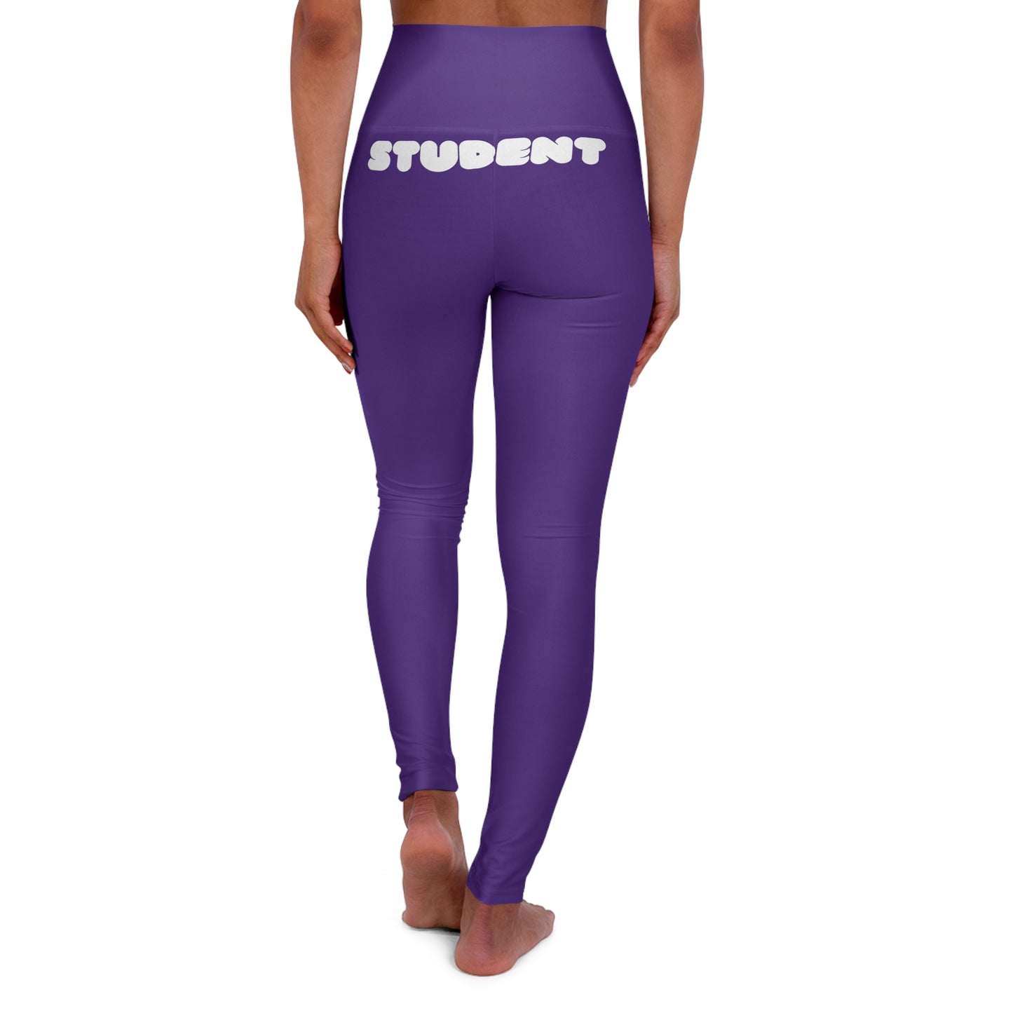 Purple Yoga Student High Waisted Yoga Leggings