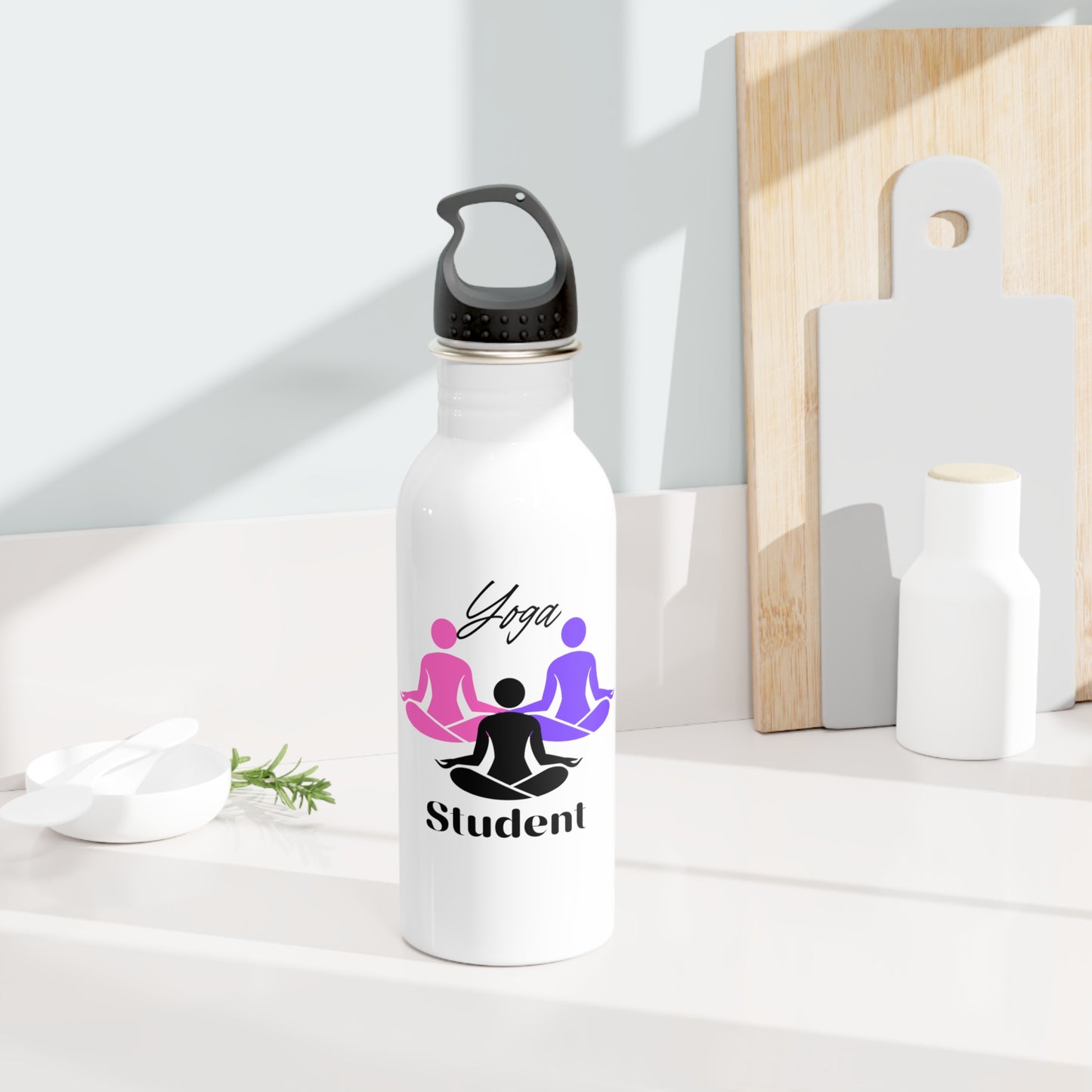 Yoga Student Stainless Steel Water Bottle