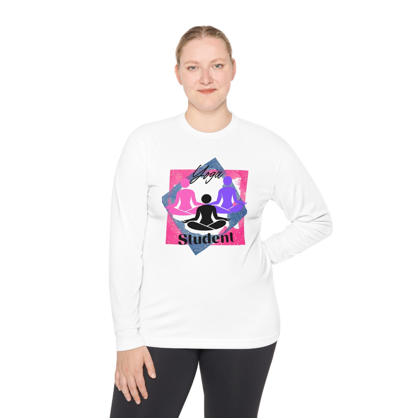 White Yoga Student Long Sleeve Tee