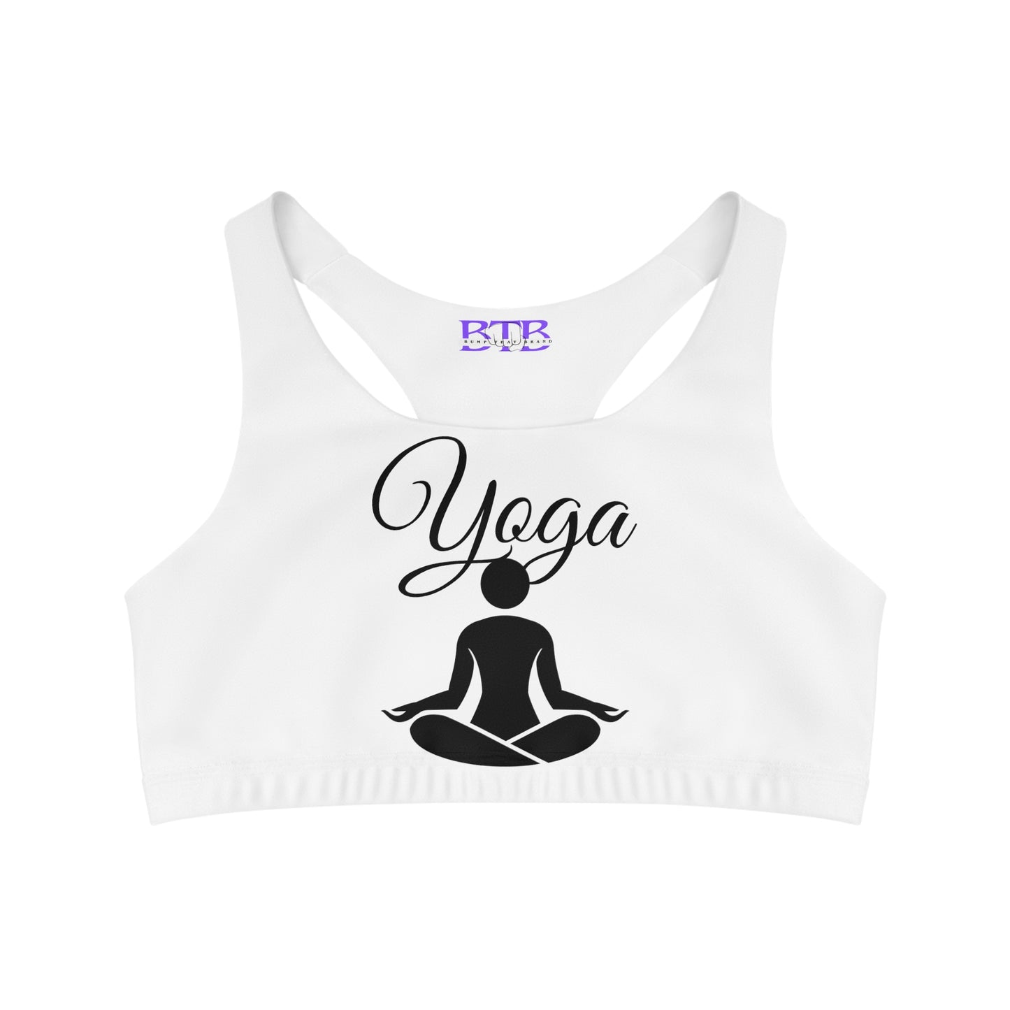 White Yoga Instructor Sports Bra