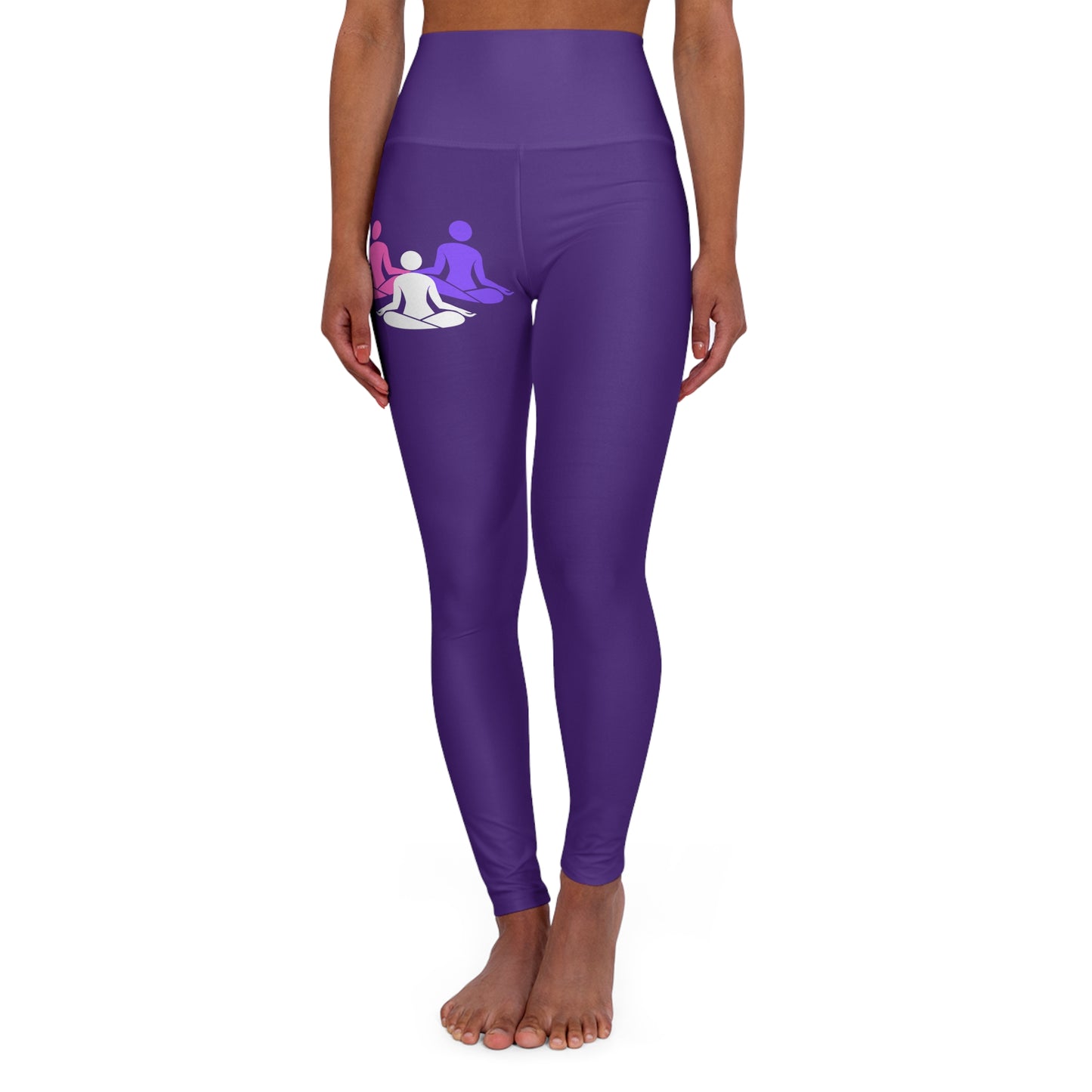 Purple Yoga Student High Waisted Yoga Leggings