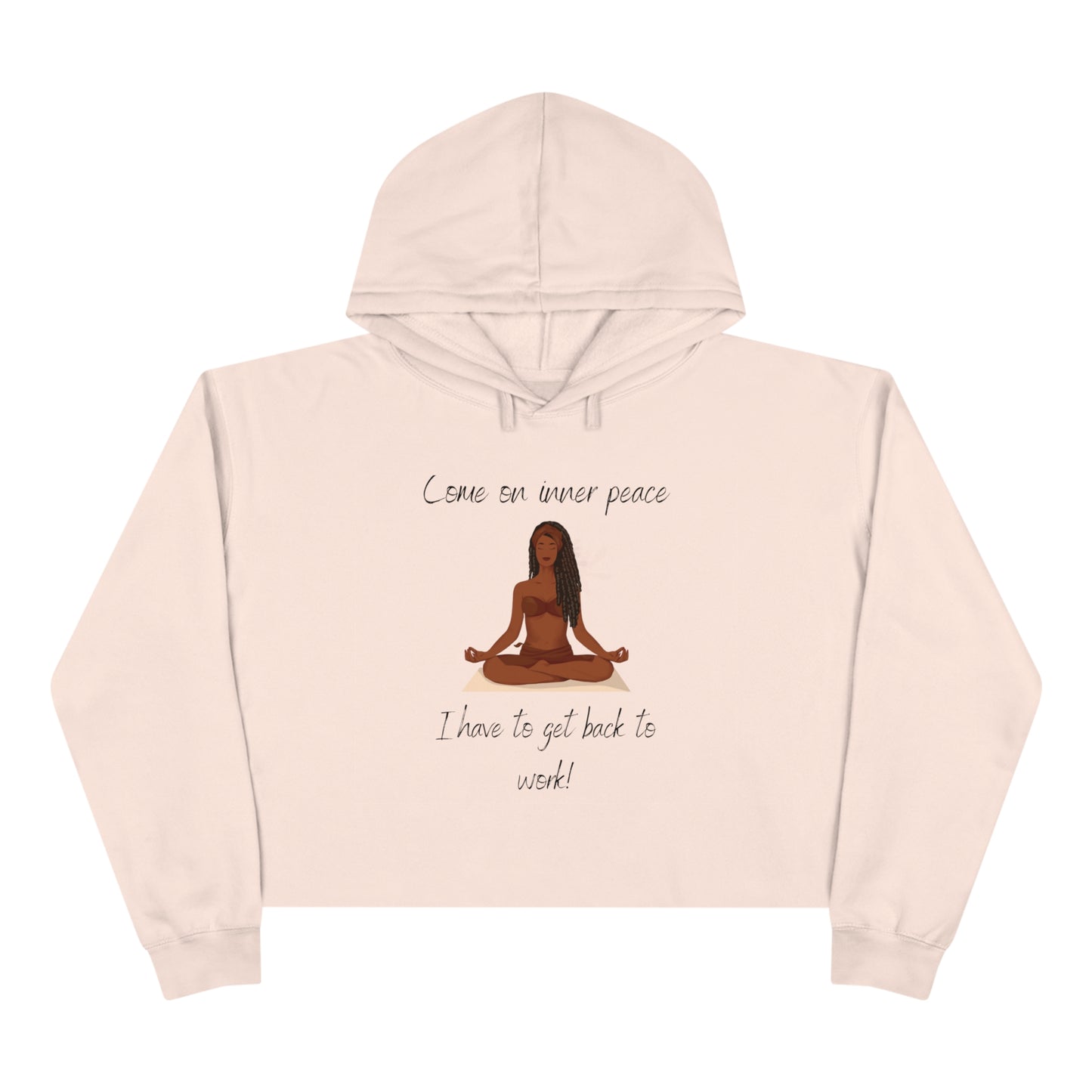 Inner Peace Crop Top Hoodie