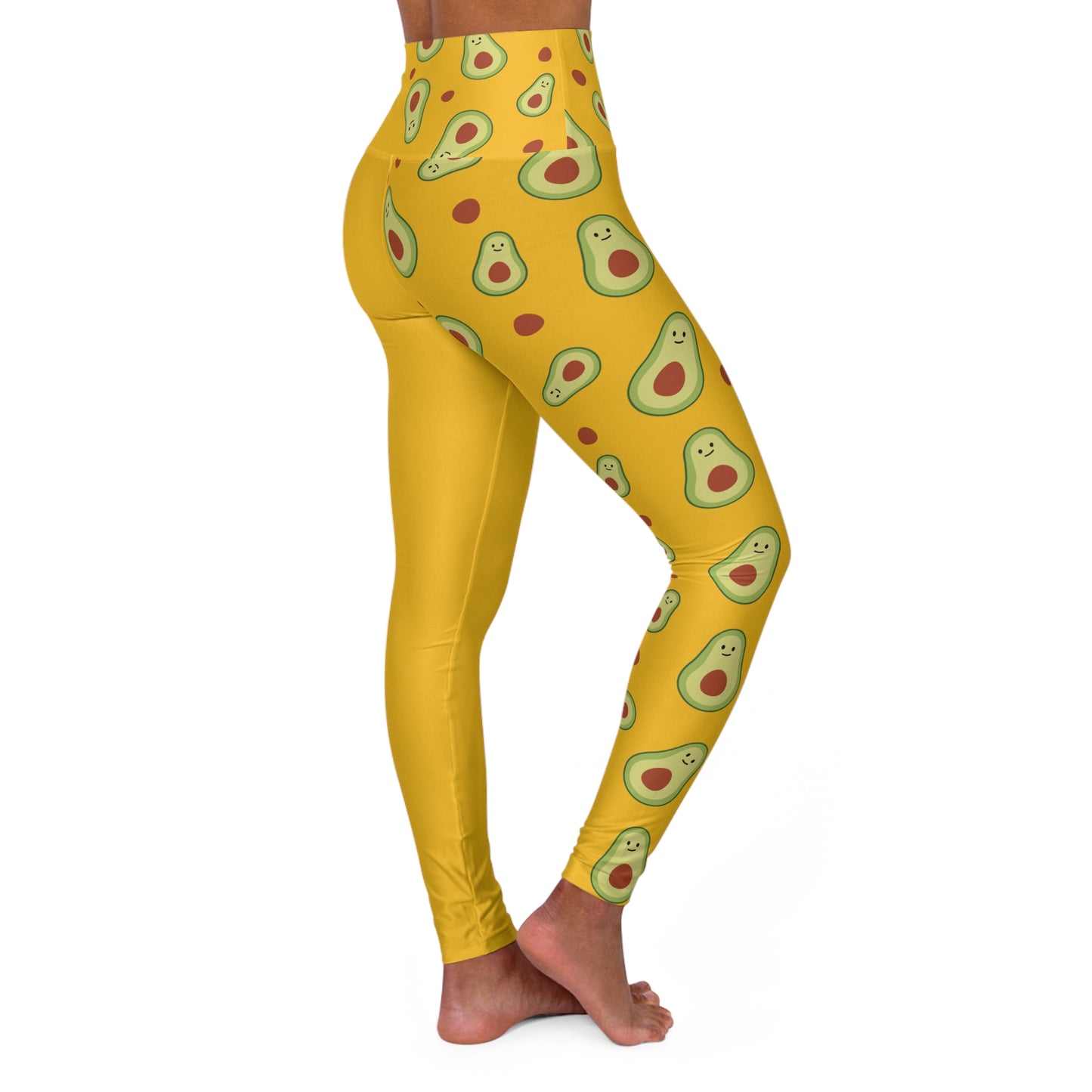 Odd Avocado Yellow High Waisted Yoga Leggings