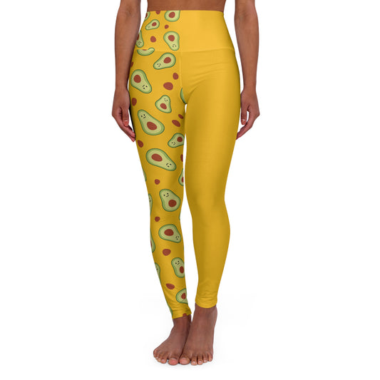 Odd Avocado Yellow High Waisted Yoga Leggings