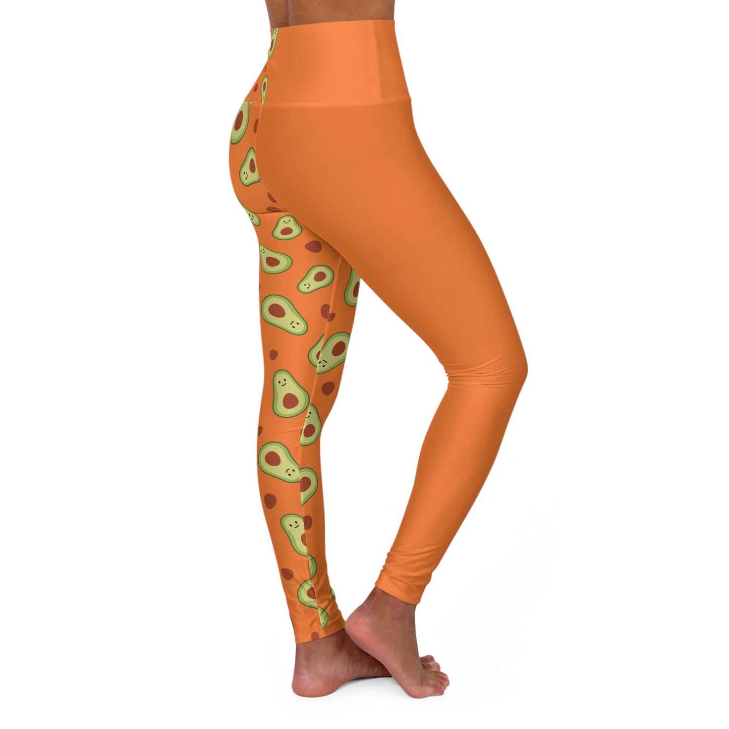 Odd Avocado Orange High Waisted Yoga Leggings