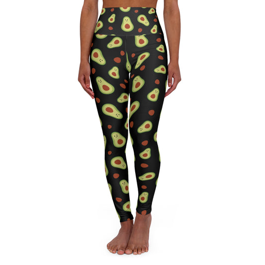 Even Avocado Black High Waisted Yoga Leggings