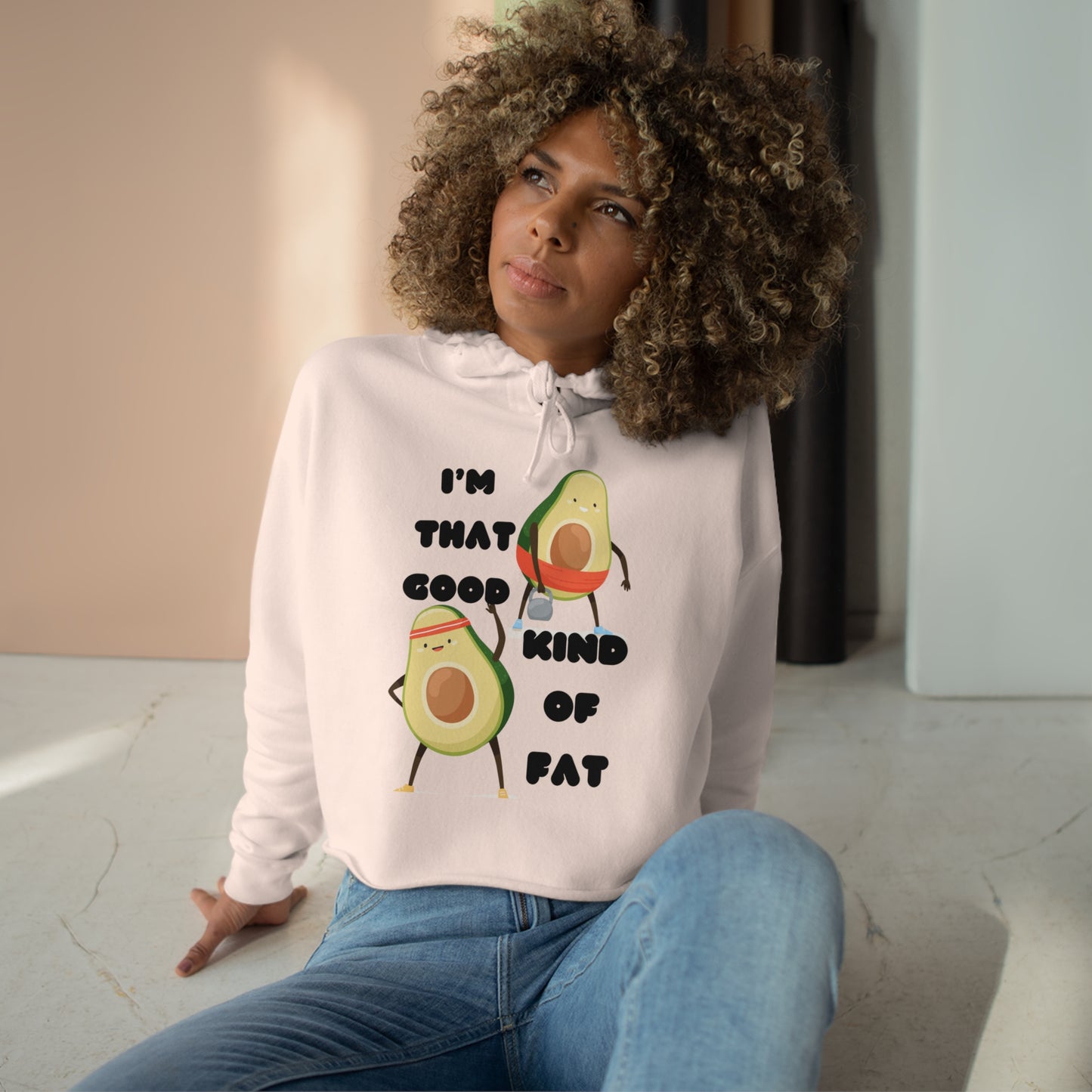 I'm Good Fat Crop Hoodie