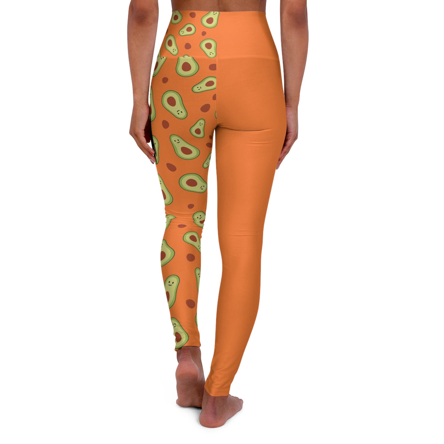 Odd Avocado Orange High Waisted Yoga Leggings