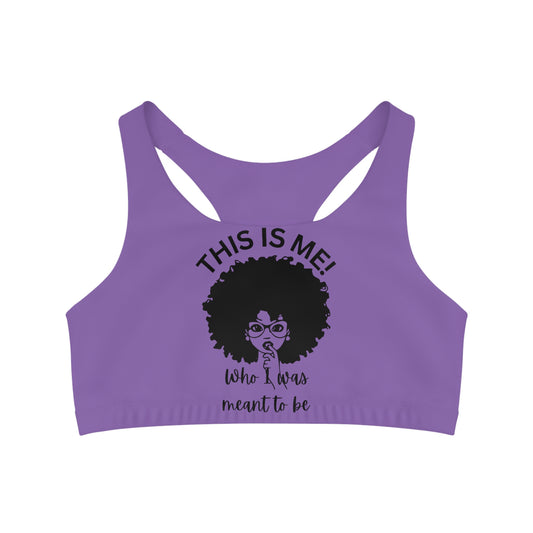 This is me Purple Sports Bra